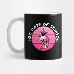 100 Days Of School Unicorn Kindergarten Teacher 2023 Mug